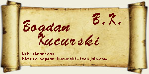 Bogdan Kucurski vizit kartica